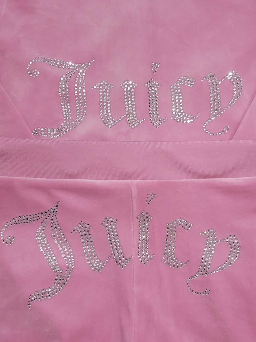 Juicy Couture Fanciful OG Bling Luxe Velour Hoodie & Pants Set - S - Picture 4 of 6